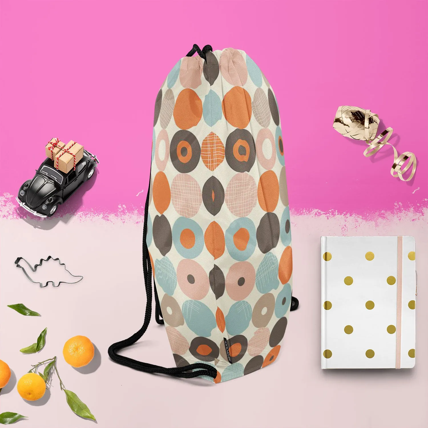 Abstract Retro D2 Backpack for Students | College & Travel Bag