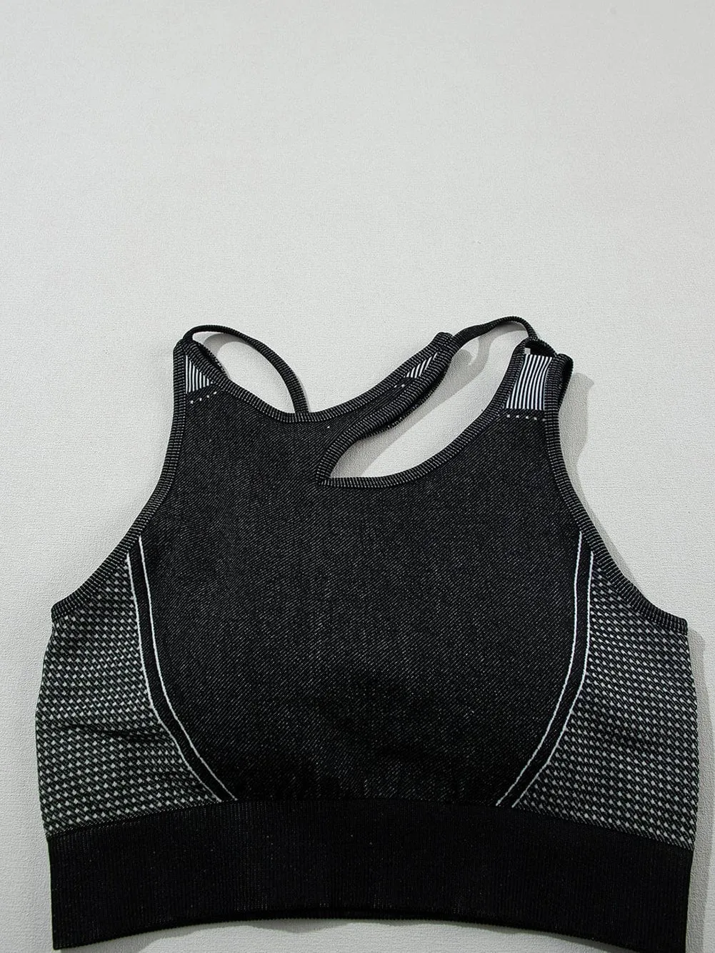Black and White Trim Workout Set
