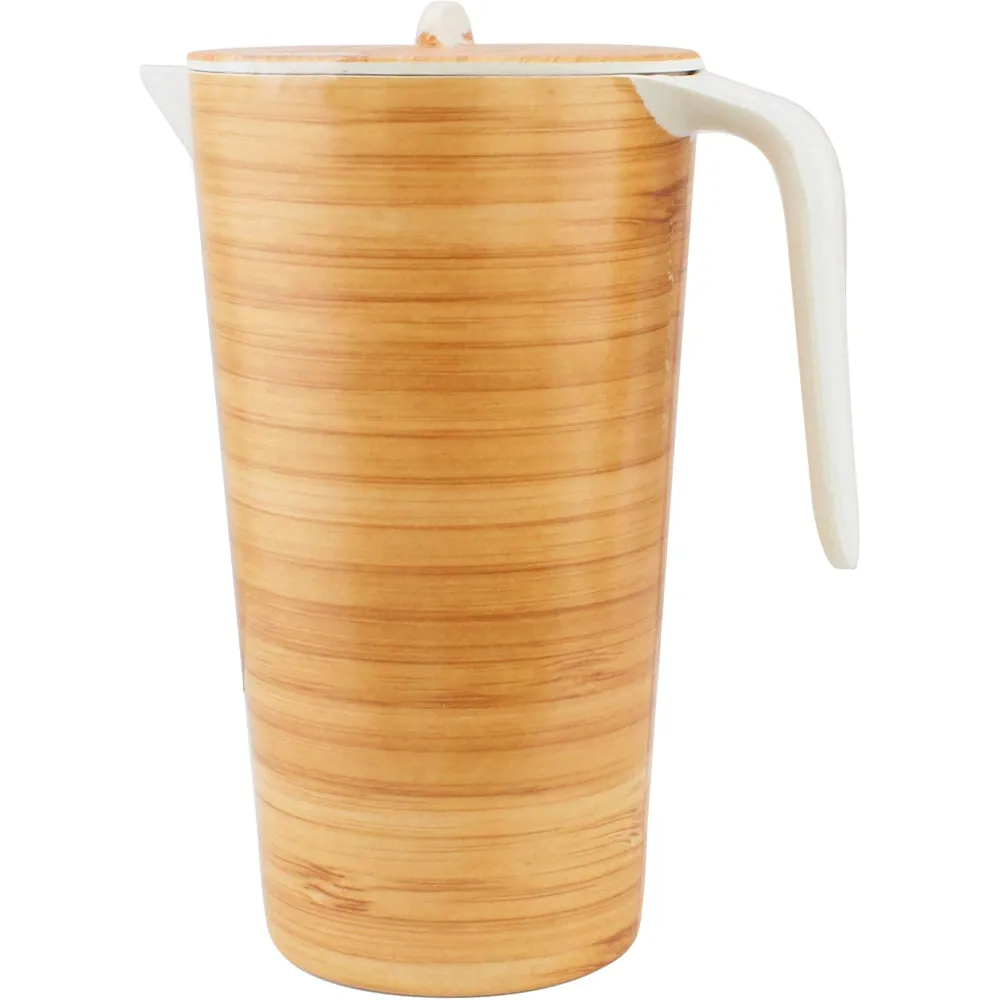 Cuisine Art Bamboo Fibre Jug - Wood Design | Eco-Friendly & Durable | 21 cm | Lightweight & Stylish