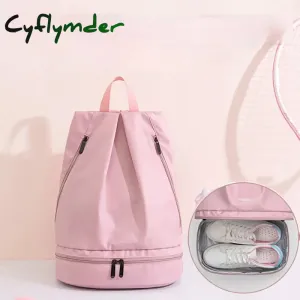 Cyflymder Unisex Waterproof Swimming Backpack Men Duffle Beach Bags Women Gym Seperate Room for Shoes Travel Backpacks Sport Fitness Bag