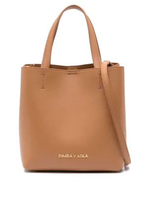 small Chihuahua leather tote bag