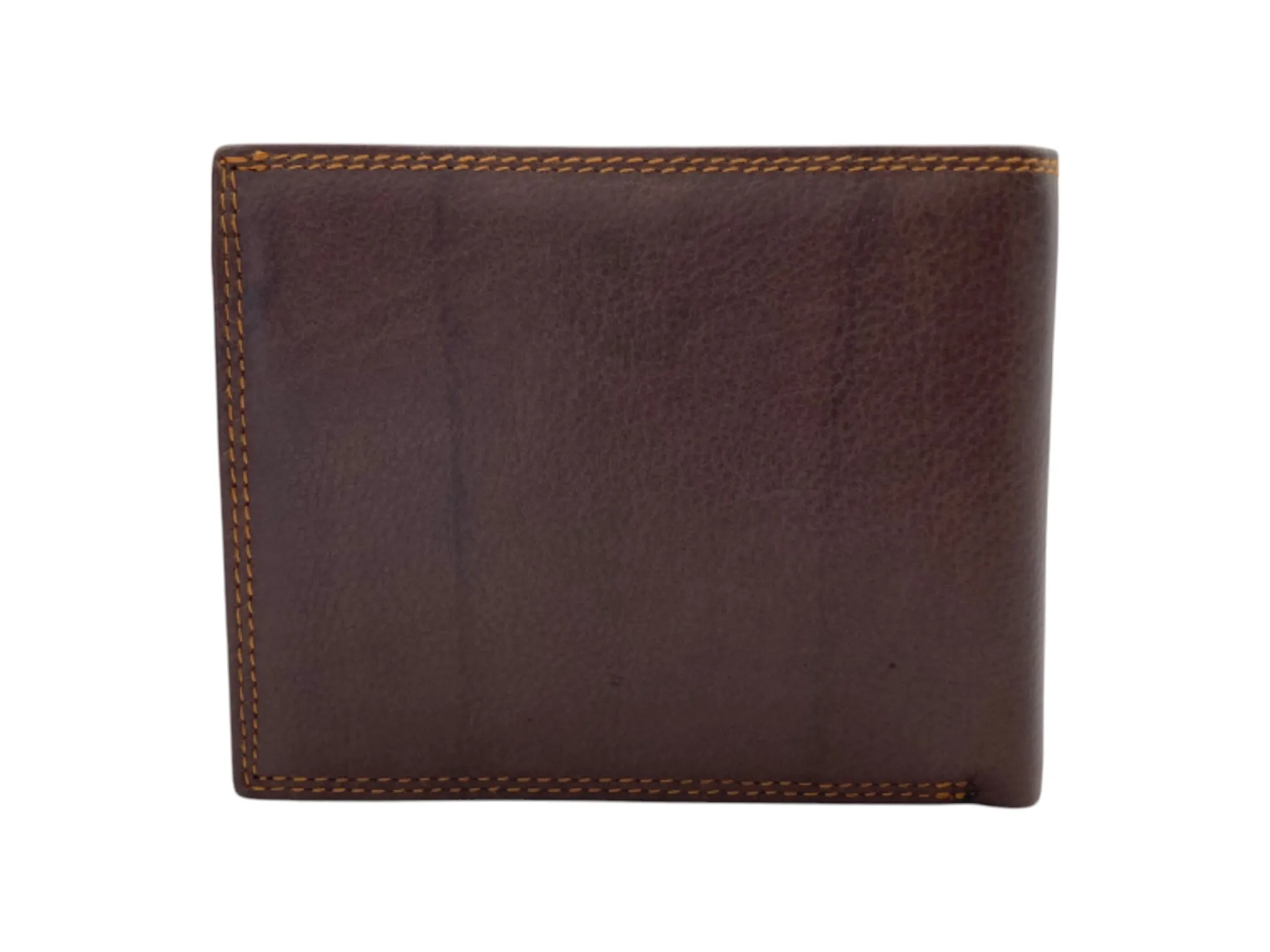 Top Grain Napa Leather Card & Coin Billfold Wallet # 665